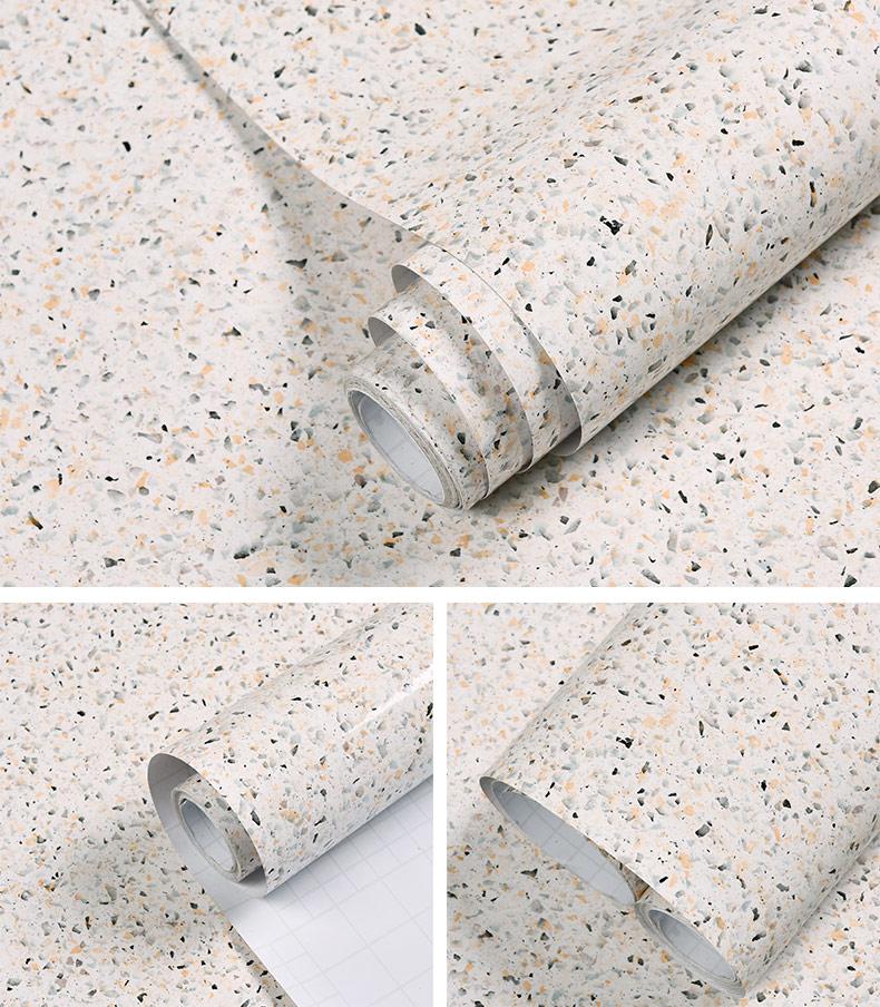 PVC Kitchen Sticker Waterproof Oil Resistant Self-Adhesive Wallpaper Cooktop Heat Resistant Countertop Refurbished Marble Veneer