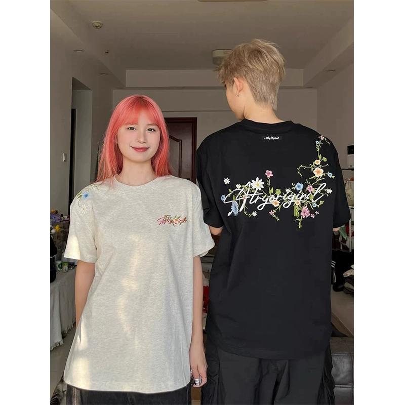 

Летняя модная мужская футболка с короткими рукавами, минималистичный топ с круглым вырезом и короткими рукавами, парная футболка 2XL чёрный