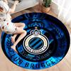 Club Brugge KV Custom Name Round Area Rug,Carpet Rug for Living Room Bedroom Sofa Playroom Decor,Non-slip Floor Mat