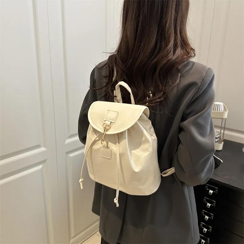 Fashiable and Versatile Backpack for Women, New Travel Bag, High-end Leather Casual Commuting Backpacks