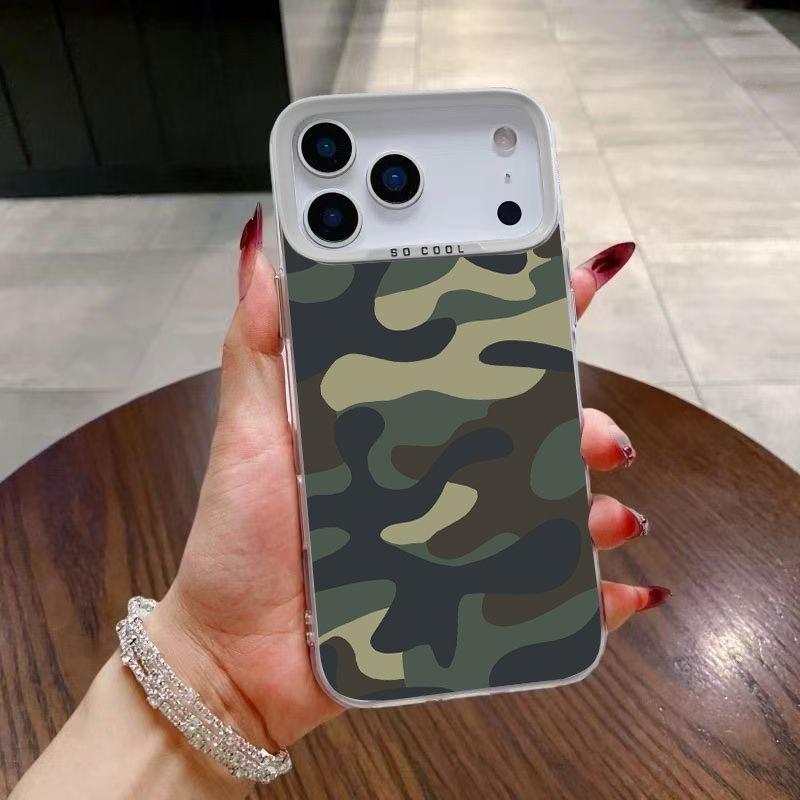 

Військово-зелена камуфляжна чохол для телефону для iPhone 17, 16 Pro Max, 14 Pro, 13, 15 iPhone 15 Pro Max