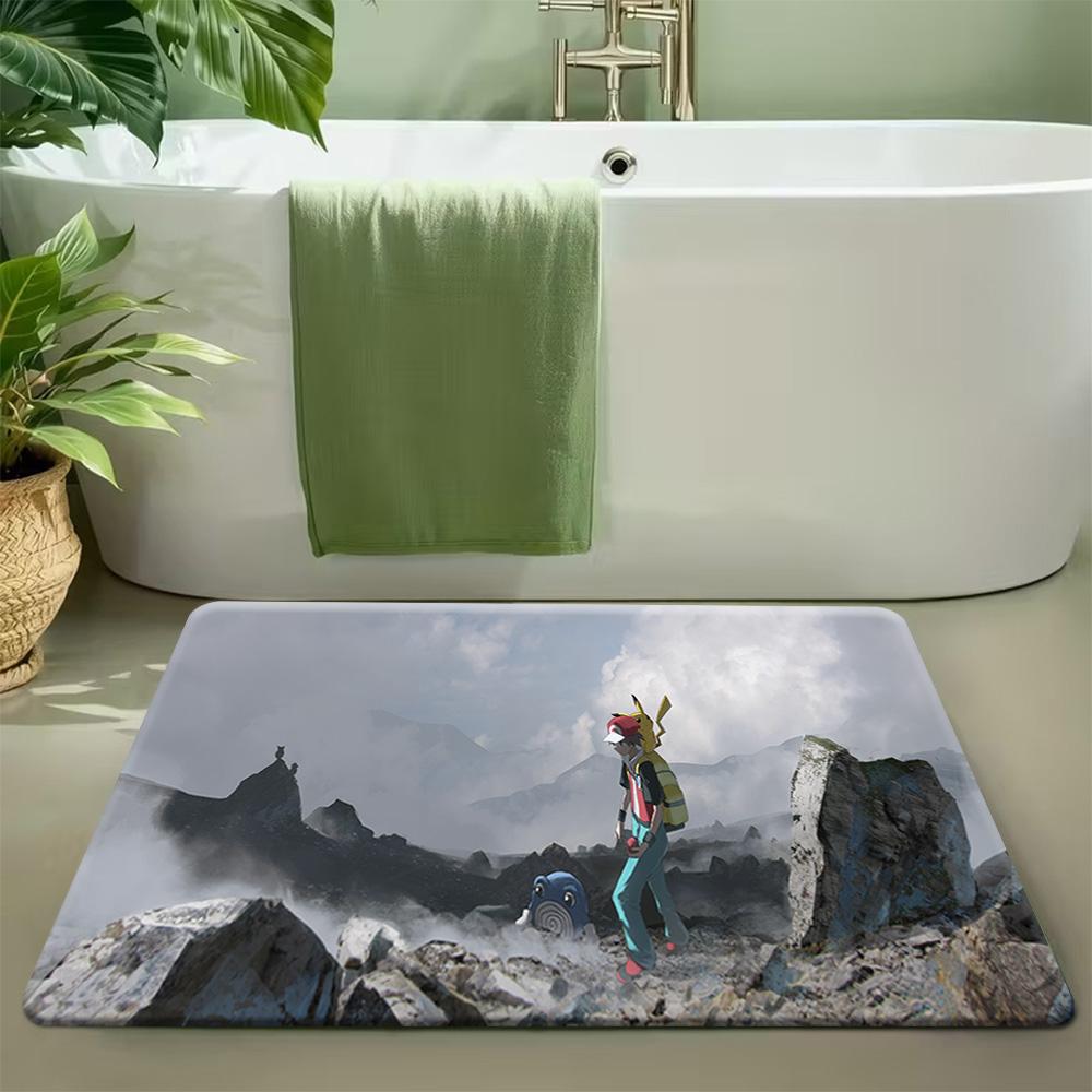 

Grass Type Eevee vs Dragon Type Print Non-Slip Floor Mat Doormat 40cm x 60cm