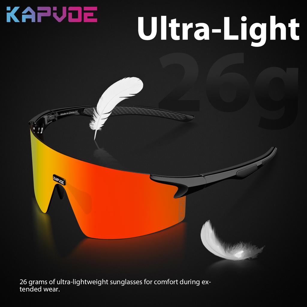 Kapvoe Cycling Glasses Men Sports Sunglasses Road Bike Mtb Mountain Bicycle Riding Protection Goggles Racing Riding Eyewear 7