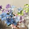 Real Touch Fake Daylily Branches 5-head Simulation Decorative Bouquet Home Decor