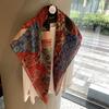 Vintage Polka Dot Printed Light And Thin Scarf Cotton Feel Square Scarf Sunshade Shawl Headscarf Belt Scarf Silk Scarf