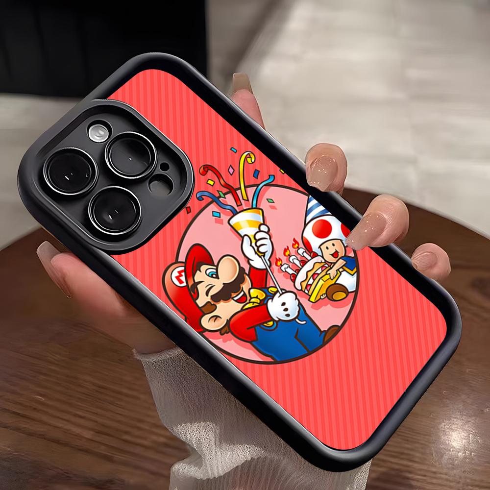 Game Super Mario Phone Case For IPhone 17 Pro Max 15 Pro 16 14 Plus 12 13 Mini 11 Pro Shockproof Soft Cover