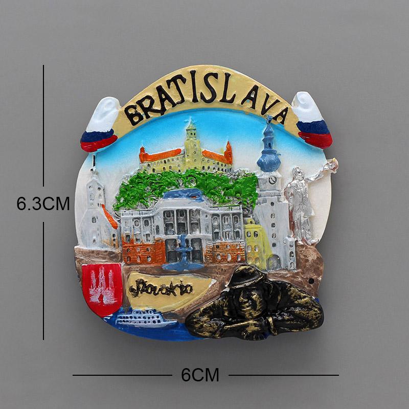 Suvenir magnetic 3D Singapore Merlion Viena Turism Mondial Frigider Laos Italia Roma Suvenir Mobilier Decorare Casă Cadou