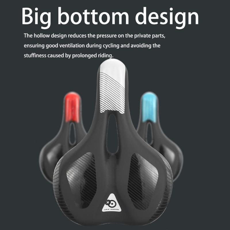 Oversized Cycling Saddles High Elastics Foams Antislip Saddles Breathable Saddles for Comfortable Cycling