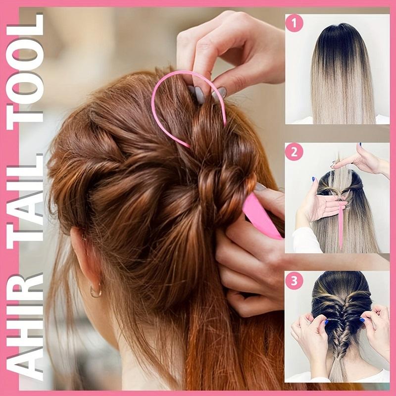 8pcs Hair Braiders Set with 200ml Water Spray Bottle Rat Tail Edge Comb Teasing Brush Hair Beauty Styling Accessories Kit