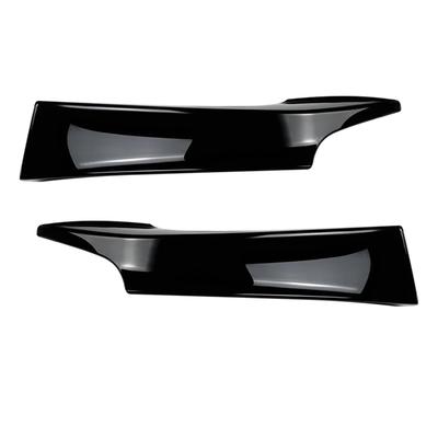 Pair Car Front Bumper Splitter Trim For BMW 1 Series F20 F21 M135i Pre LCI M-Sport 2012-2015 Intake Frame Upper Spoiler Cover