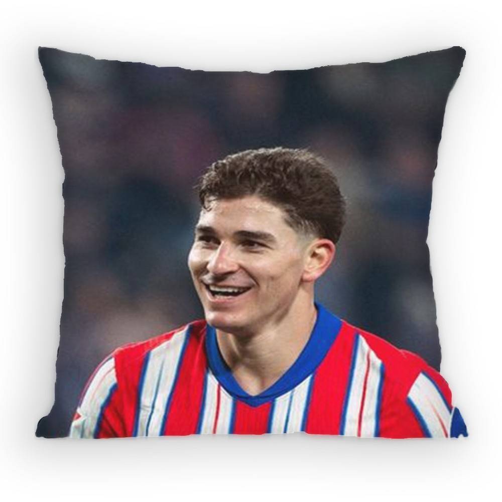 FC Julian Alvarez Pillow Case Sofa Living Room Bedroom Headboard Backrest Cushion Square Cushion Nap Time