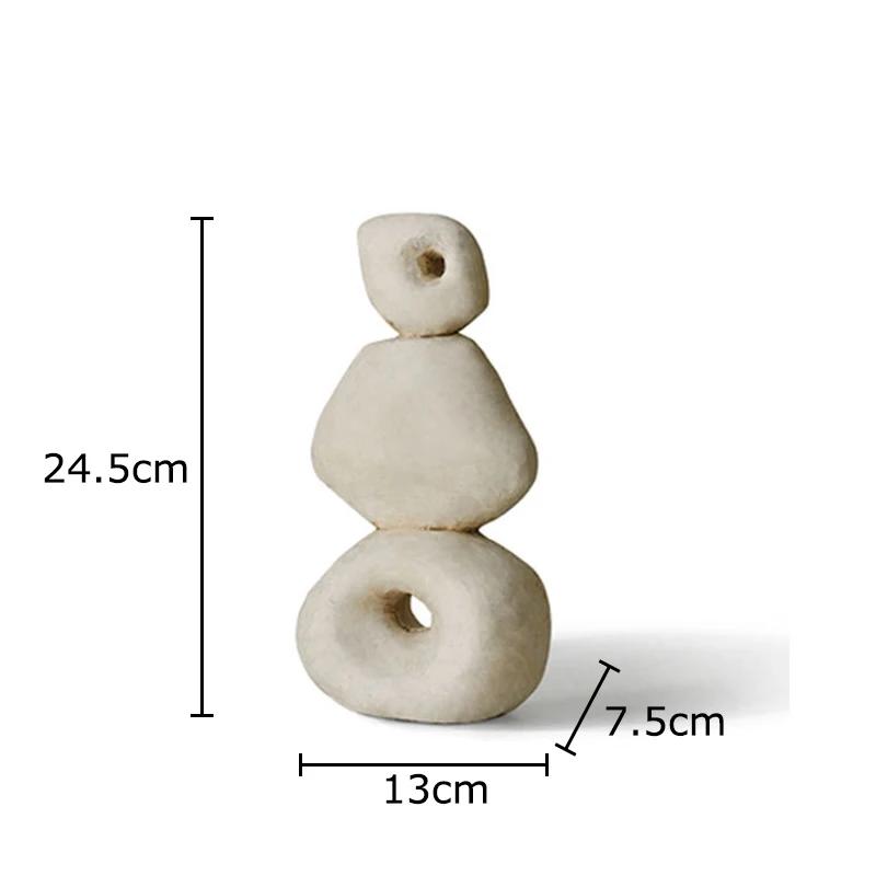 

Round Stone Rockery Landscape Creative Ornaments Desk Decoration Abstract Crafts Imitation Stone Sculpture Room Aesthetic Decor