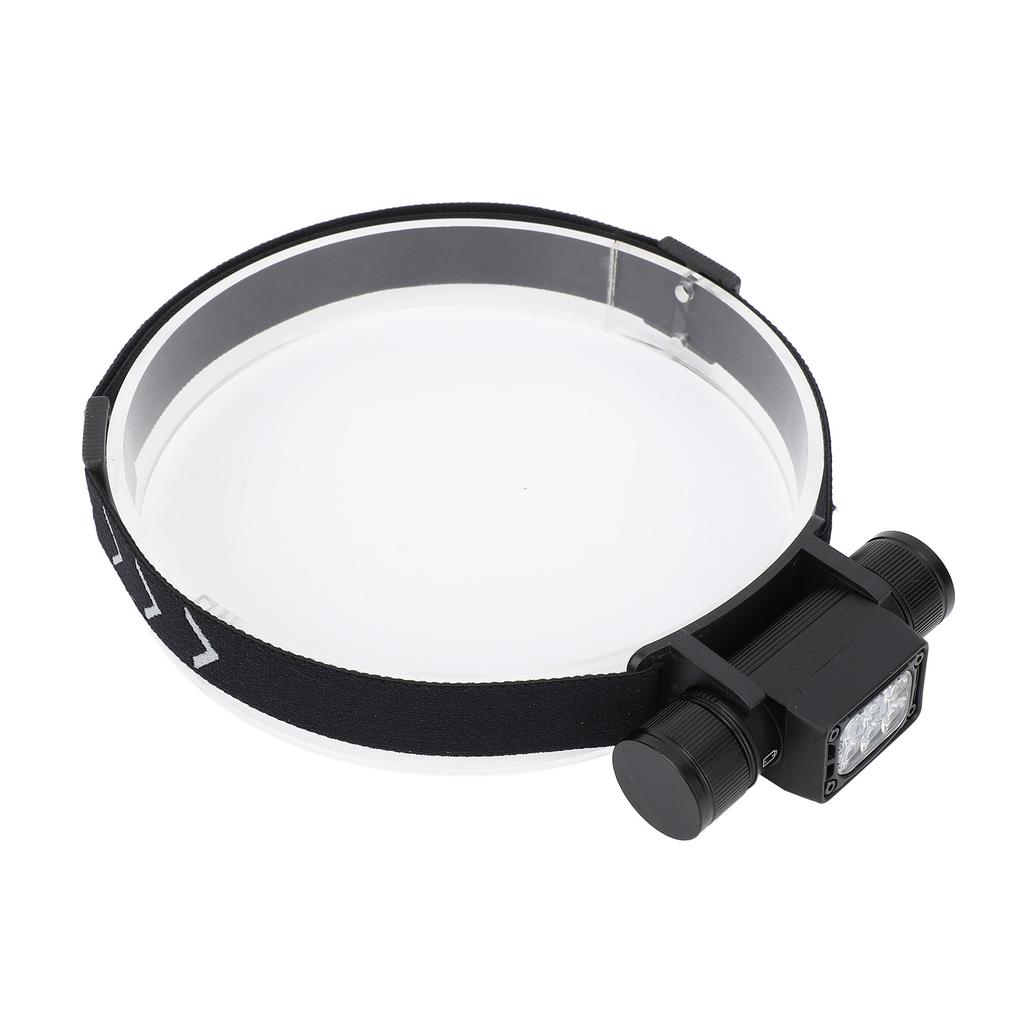 LED Headlamp 7 Modes Aluminum Alloy Waterproof USB Rechargeable Lightweight Head Lamp Flashlight