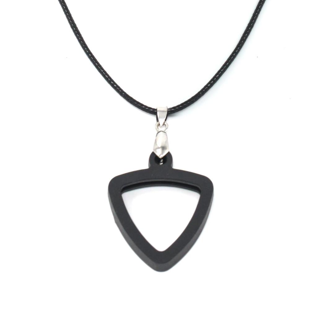 Musiin Guitar Pick Holder Necklace compatible with Fender Dunlop Triangle easy suitable for players of various showcasing your unique musical taste