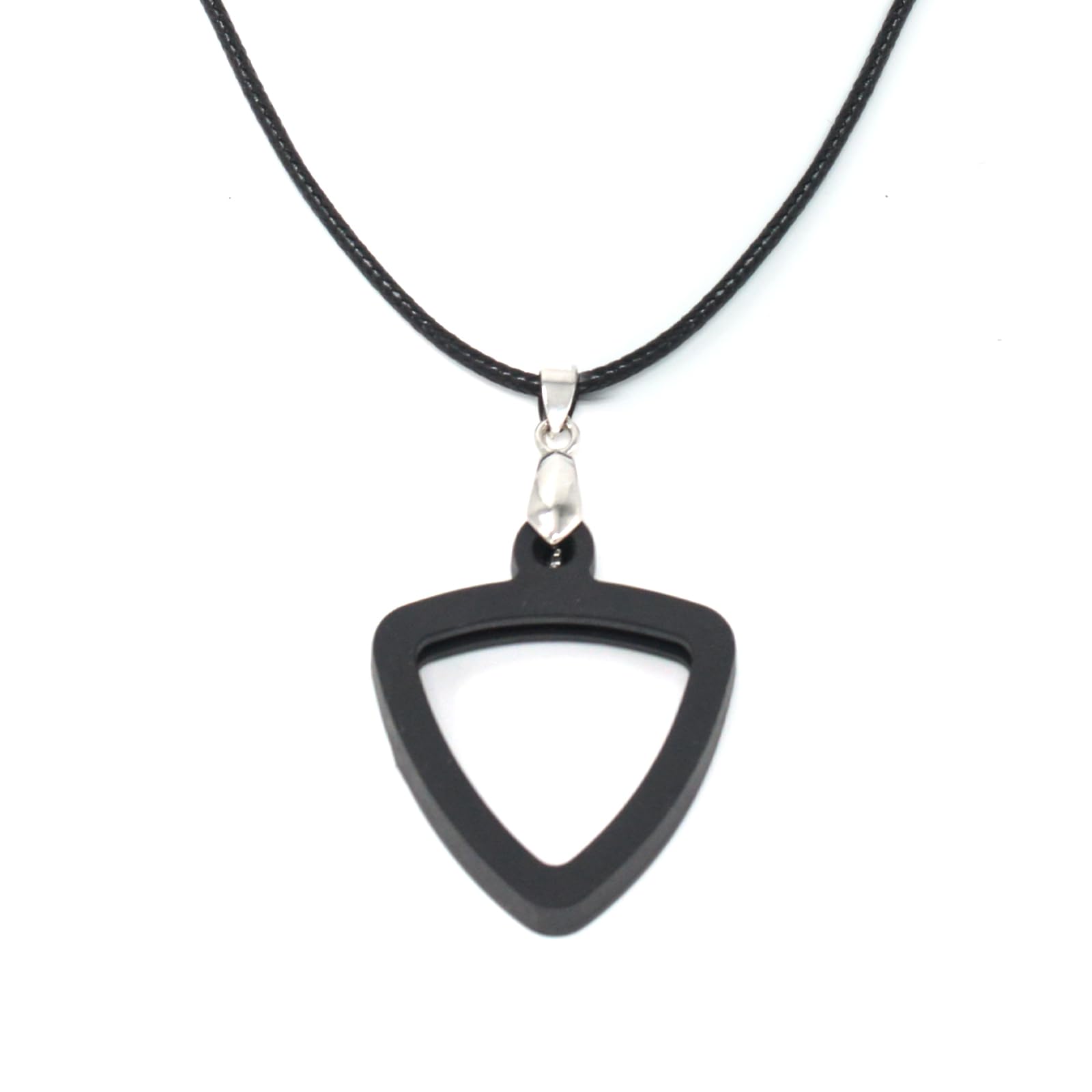

Musiin Guitar Pick Holder Necklace compatible with Fender Dunlop D Addario Triangle Picks, easy access, suitable for players of various styles,