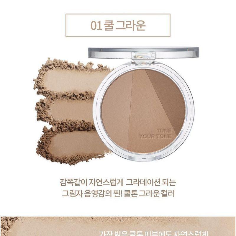 HOLIKA HOLIKA - Tone Tuning Shading Brush Set - 2 Colors