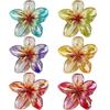 Neuer Farbverlauf Große Blume Acryl Haarspange für Frauen Süße Haarspangen Krabbenklemme Haarspangen Hawaiianischer Kopfschmuck Accessoires