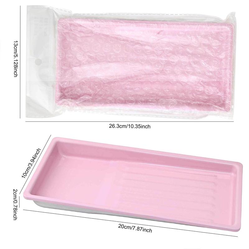 Stainless Steel Nail Art Tool Tray Sterilization Storage Cosmetic Tattoo Equipment Dental Surgery Metal Tray Manicure Organizer