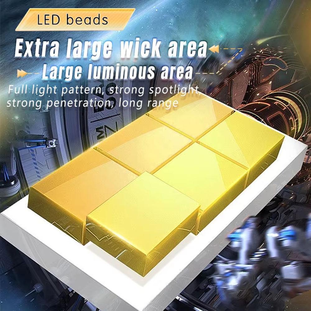 Car LED Spotlight IP67 Waterproof Yellow and White Light High Low Beam Lamp for Truck/SUV/ATV