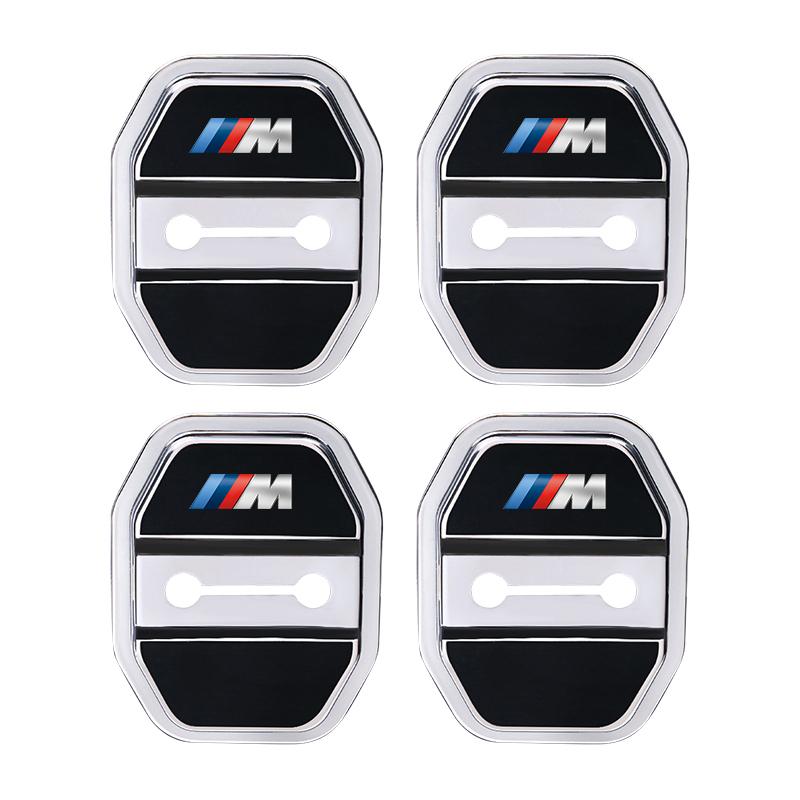 4Pcs Car Door Protection Cover Valve Cap Sticker Decoration Accessories For BMW X1 X2 X3 X5 X4 X6 X7 iX3 F20 F10 F07 E70 E46 E90
