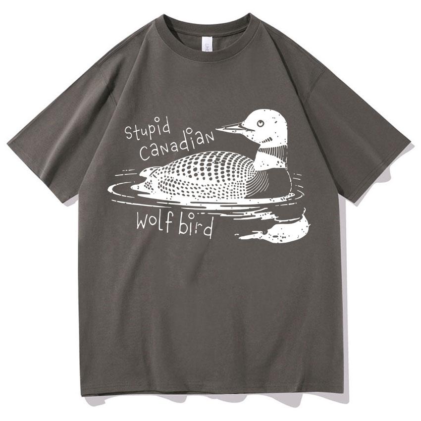 Heated Rivalry Funny Meme Graphic Oversized T Shirts Men Women Stupid Canadian Bird T Shirts Pop Casual Humor Tshirt Streetwear
