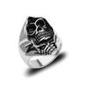 Hip Hop Punk Style Grotto Face Halloween Rings for Men and Women