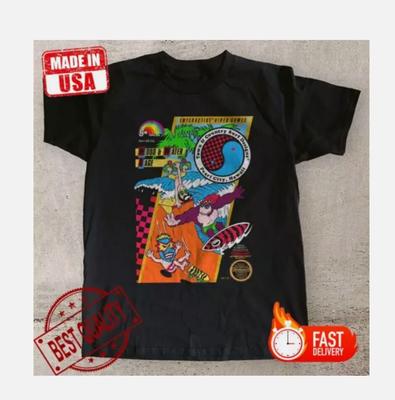 T  and C Town and Country Surf Designs Retro Replica Video Game T-Shirt Size