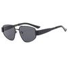 Double Beam Vintage Metal Frame Fashion Sunglasses Hip Hop Unisex Suitable for Daily Vacation Beach Accessories