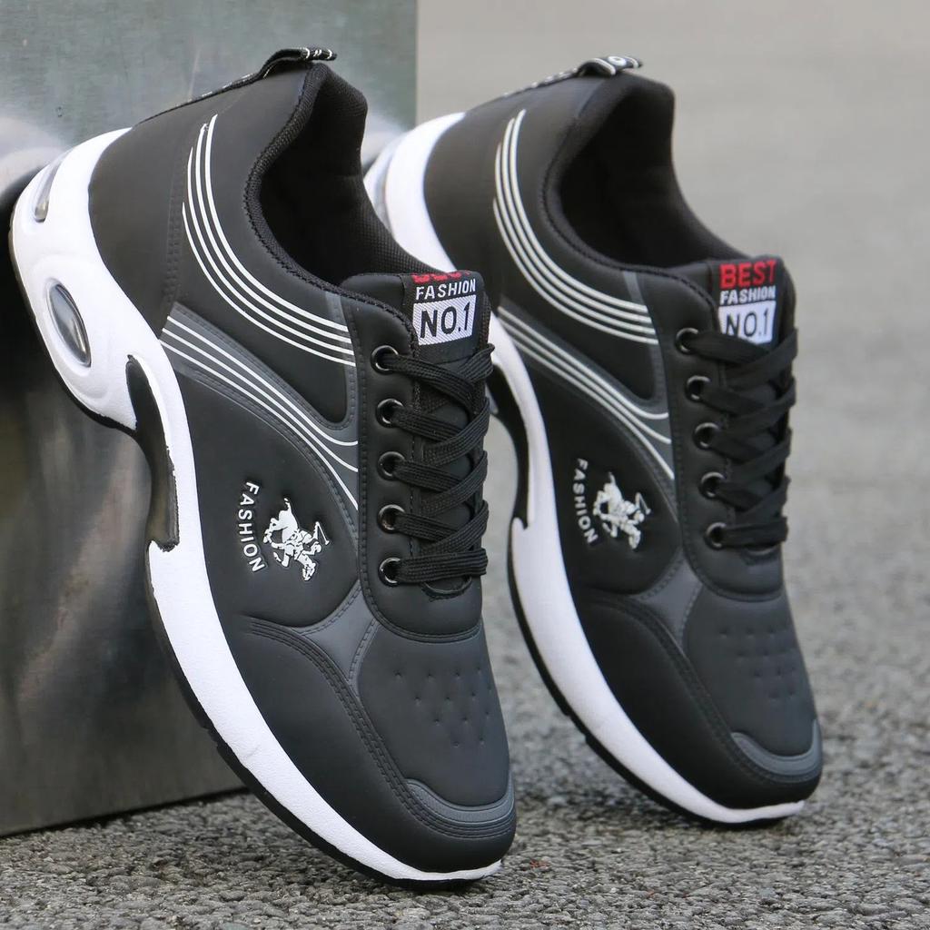 Men's Shoes 2024 Casual Shoes New Trendy Breathable Leather Running Sports Males Shoes Fashion Hiking Solid Durable Man Sneakers