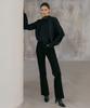 Baniseunyuyog Fw Lennon Fleece-Lined Bootcut Denim Black