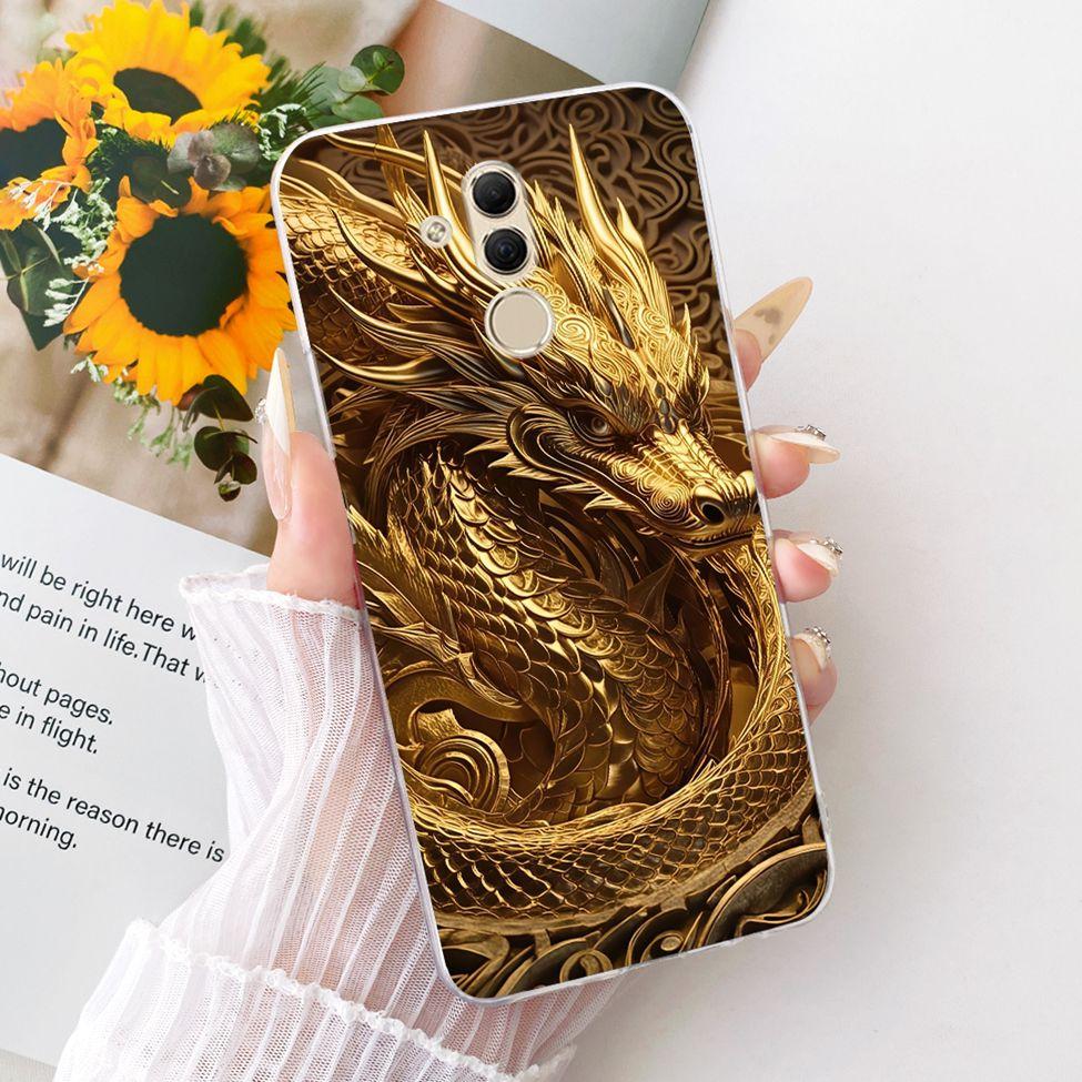 For Huawei Mate 20 Lite Case Cover Transparent Cute Fashion Butterfly Funny Painted Casing For Huawei SNE-AL00 SNE-LX1