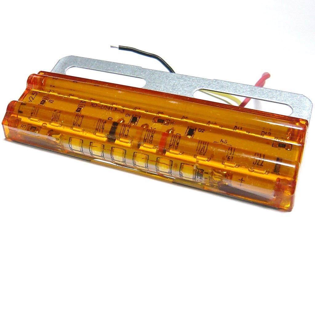 Customize Truck Side Marker Square with Under 26 Set of Orange Lamps, Lamps, LEDs, 24V, Universal, 10,