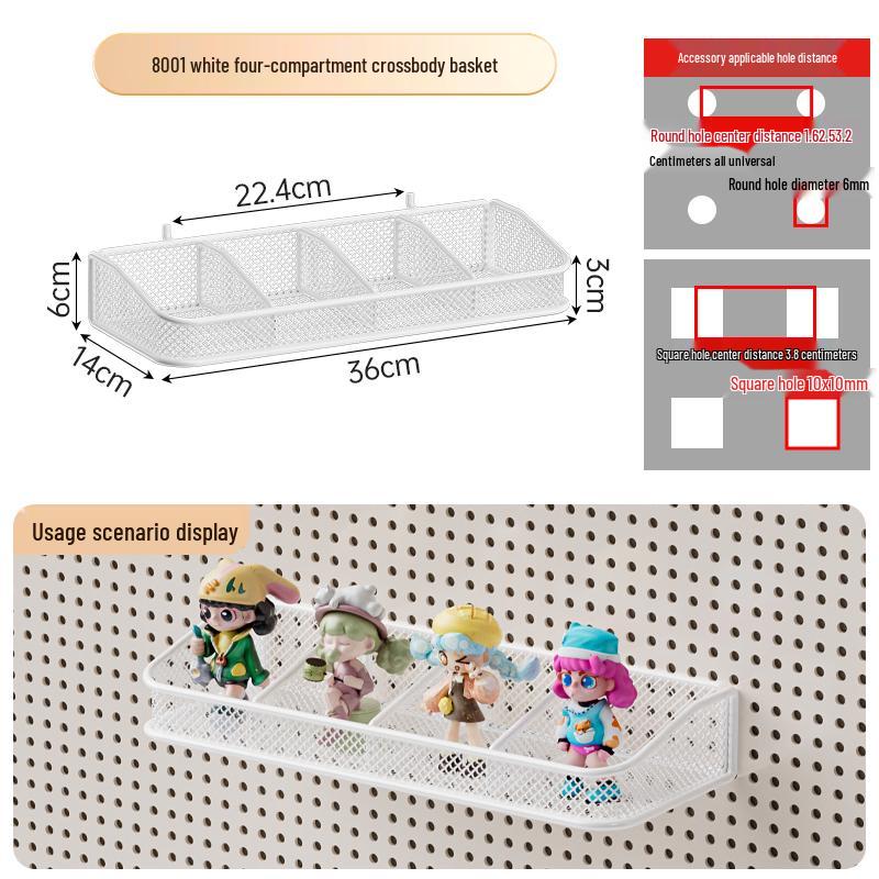 Stainless Steel Pegboard Hooks for Supermarket Shelves and Perforated Walls