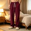 Pantaloni in Velluto a Coste Colorati da Uomo con Tasche - Comodi Pantaloni Casual da Notte per la Casa