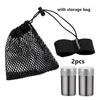 2pcs Small Pepper Shaker Stainless Travel Salt Container  For Motorcycle Modification Accessories