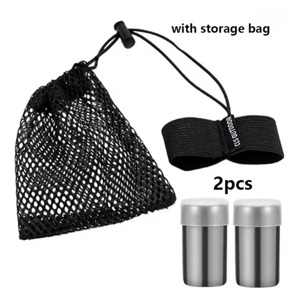 2pcs Small Pepper Shaker Stainless Travel Salt Container  For Motorcycle Modification Accessories