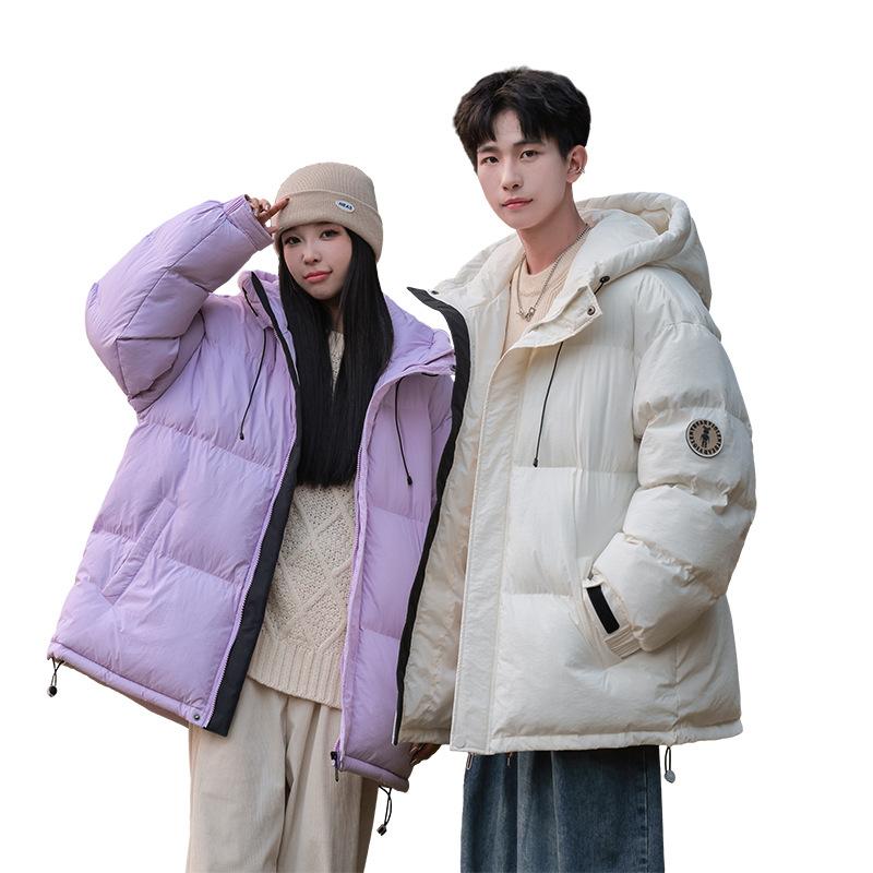 2025 New Winter White Duck Down Jacket Fashionable, Versatile, Thickened Men's Warmth, Popular Trend Padded Clothes