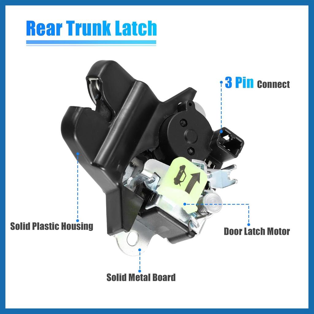 Trunk Latch Lock Actuator 81230-C1500 for Hyundai Sonata 2018-2019 Sedan Tailgate Door Latch Lock Actuator Motor Rear Trunk Lid Lock Latch Actuator