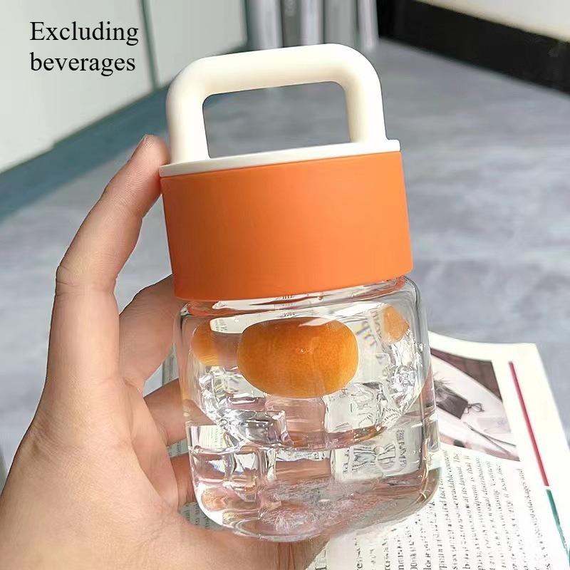Mini Kubek na Wodę Przenośny Szklany Wysoka Wartość Estetyczna Celebryta Internetowa Biuro Kubek do Kawy Mleka Prezent Przenośny Zdrowie