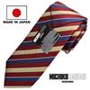 Michiko London Bonded Fabric with Lining for Made in KOSHINO Brand Striped Silk Wrinkle-Resistant Volume, Japan, Necktie, 100% Silk, Unisex, MKJ-031