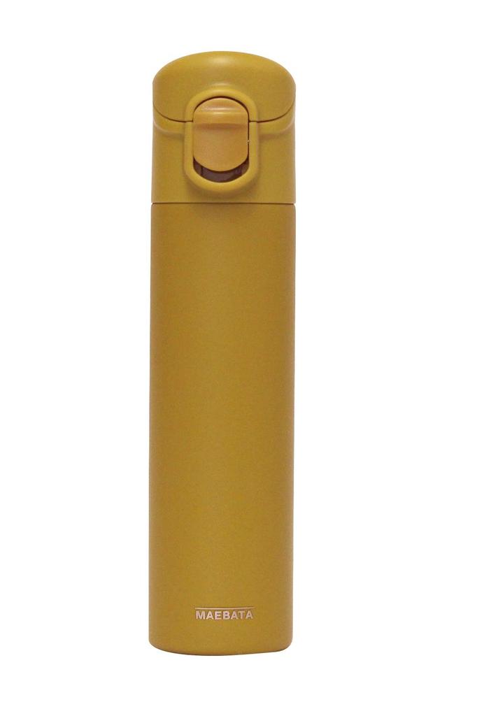 Maebata One Touch Mini Bottle Earthcolor 180ml Mustard, (Product Code 52624)