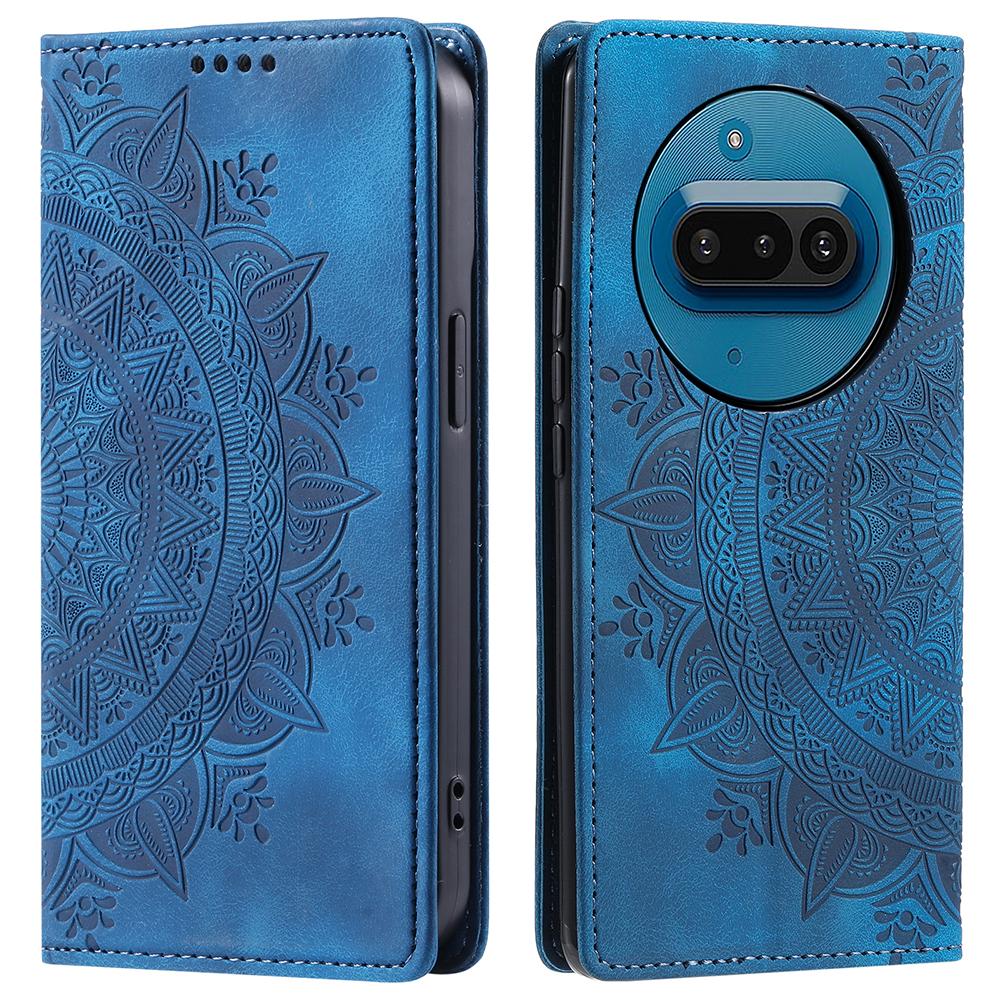 

Стиль-010 Для Nothing Phone (3a) Чехол Магнитная Застежка Кожаный Чехол для Телефона с Нанесенным Рисунком Blue