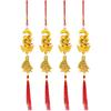 Luxshiny 4 Pcs Chinese New Year Decorations 2025 Year of Snake Pendant Fengshui Charms Car Hanging Pendant for Wealth Success Decor