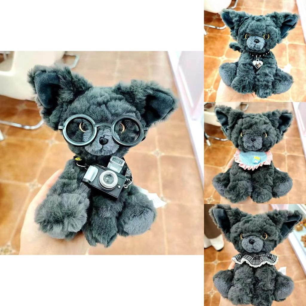 Devon Rex Cat Plush Toy With Pp Cotton Filling For Kids Gift And Christmas Decor