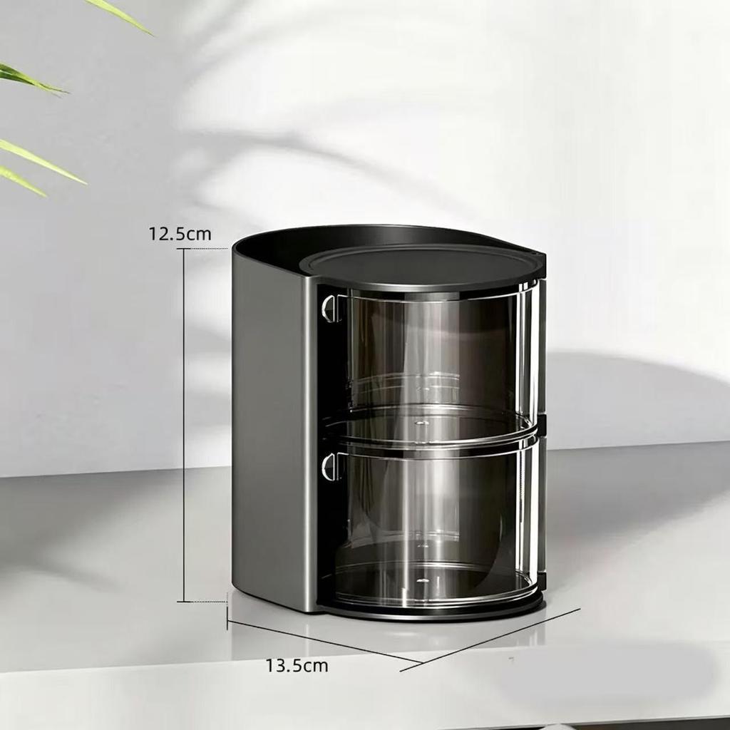 Rotating Dustproof Makeup Storage Organizer