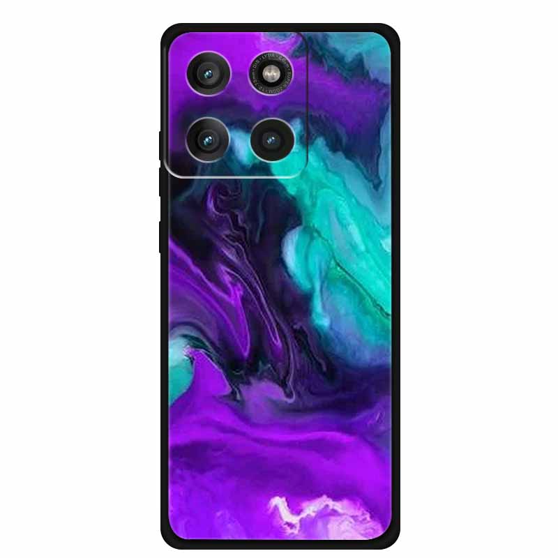 For Moto Edge 60 Pro Case XT2507-1 Coque Multi Colored Marble Pattern Soft Silicon Back Cover for Motorola Edge 60 Pro 5G Bumper