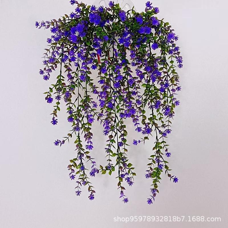 

Имитация Эвкалипта Камелии Подвесная Имитация Цветочная Лоза Пластиковый Искусственный Цветок Свадебное Украшение фиолетовый