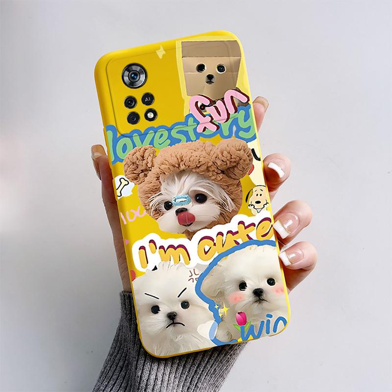 Poco X4 X 4 Pro X4pro Case Cute Cartoon Cat Dog Silicone Soft Cover For Xiaomi Poco X4 Pro 5g Poco X 4 Pro Pocox4 Pro Phone Case