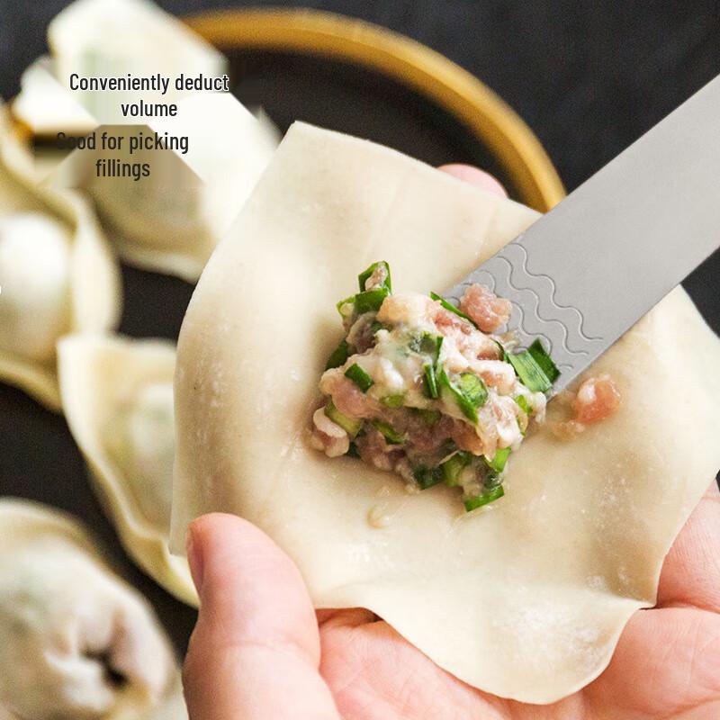 Food-Grade Stainless Steel Dumpling Filling Scoops (3-Pack)