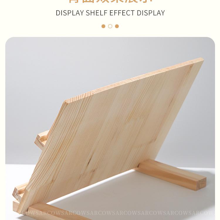 Solid Wood Nail Display Stand for Manicure Shops and Livestream Rooms